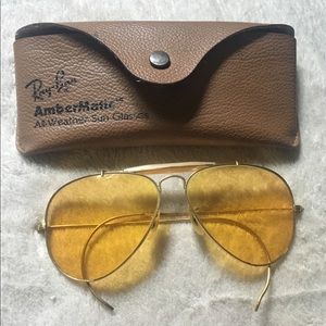 Vintage Ray Ban Ambermatic Sunglasses